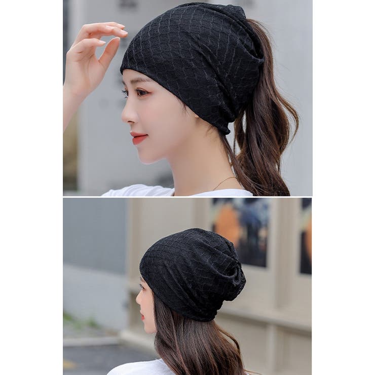 ターバンキャップ ネックウォーマー ヘアバンド | PlusNao | 詳細画像17 