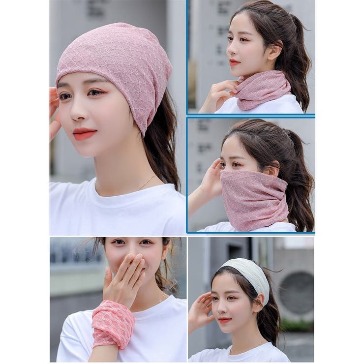 ターバンキャップ ネックウォーマー ヘアバンド | PlusNao | 詳細画像7 