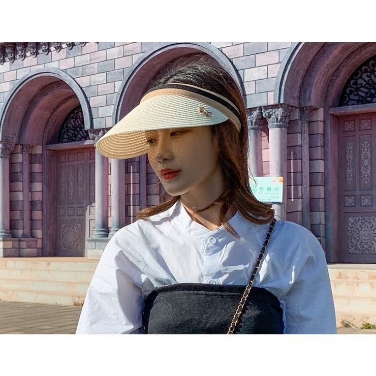 サンバイザー レディース 麦わら | PlusNao | 詳細画像10 