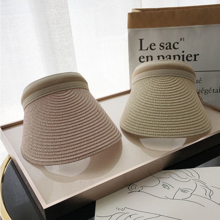 サンバイザー レディース 麦わら | PlusNao | 詳細画像11 