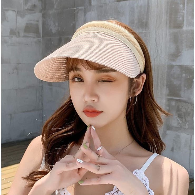 サンバイザー レディース 麦わら | PlusNao | 詳細画像4 