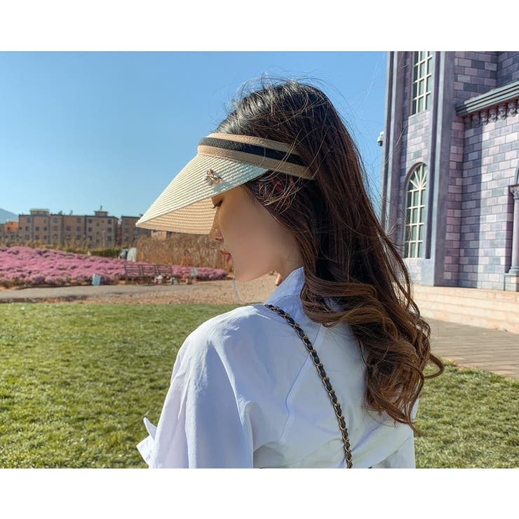 サンバイザー レディース 麦わら | PlusNao | 詳細画像8 