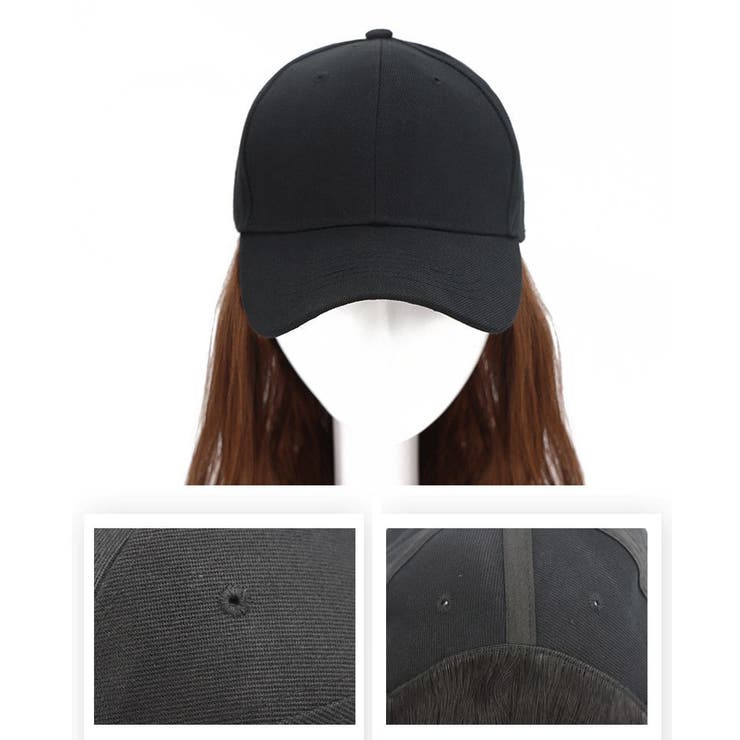 帽子付きウィッグ 帽子ウィッグ キャップウィッグ | PlusNao | 詳細画像3 