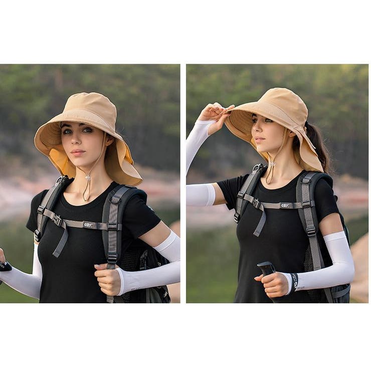 サファリハット 帽子 ネックカバー付き | PlusNao | 詳細画像13 