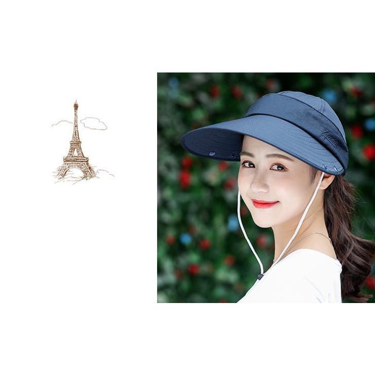 サンバイザー 帽子 4way | PlusNao | 詳細画像7 