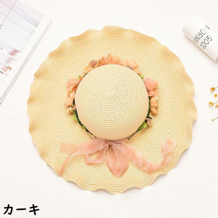 麦わら帽子 レディース つば広ストローハット | PlusNao | 詳細画像12 