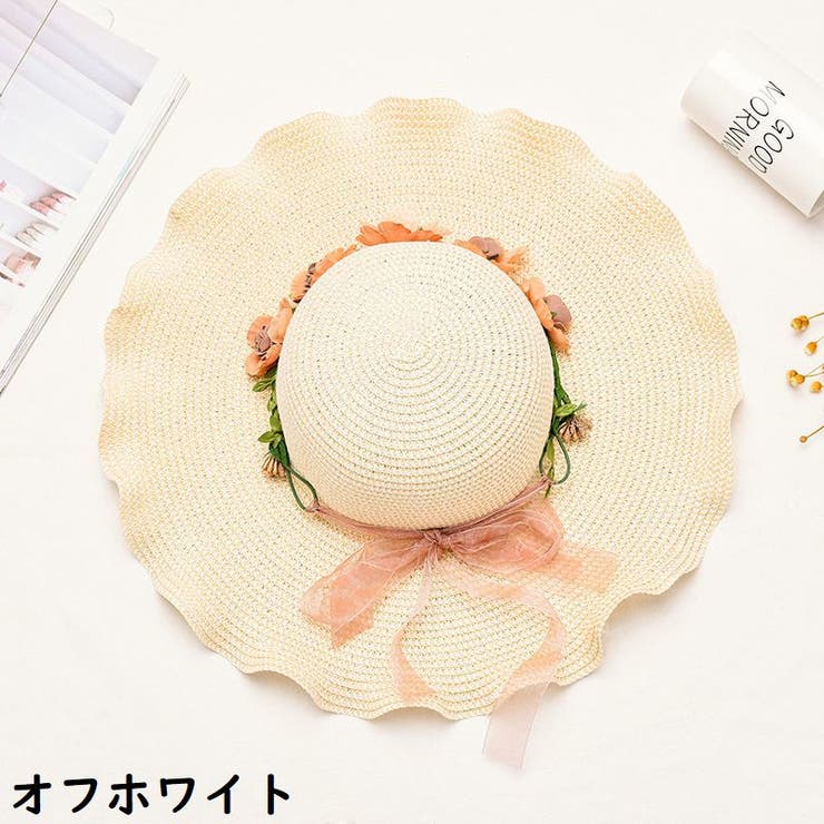 麦わら帽子 レディース つば広ストローハット | PlusNao | 詳細画像13 