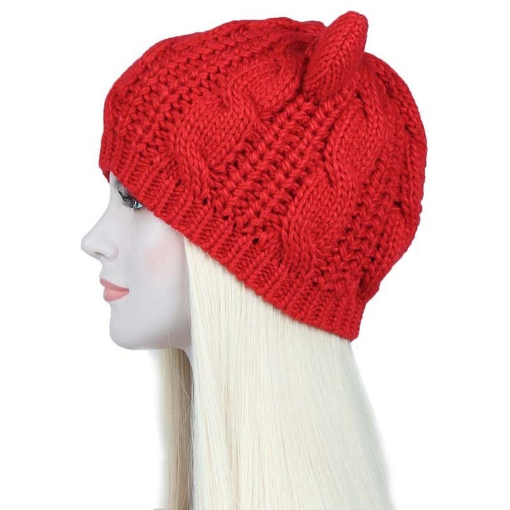 ニット帽 ニットキャップ 耳つき | PlusNao | 詳細画像10 