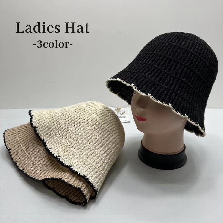 バケットハット ニット レディース | PlusNao | 詳細画像1 