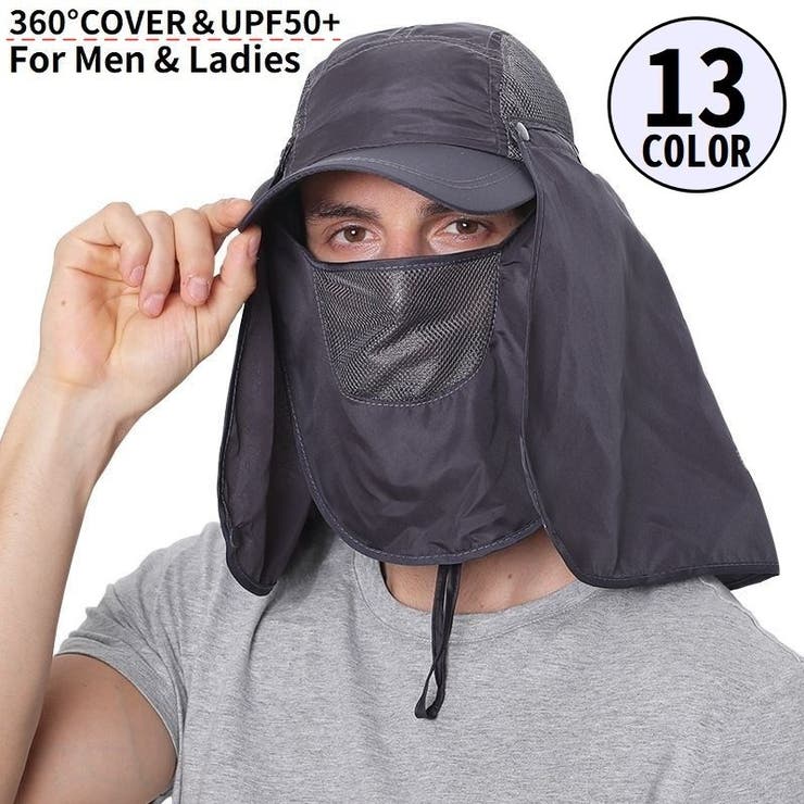 日よけ帽子 メンズ サンキャップ | PlusNao | 詳細画像1 