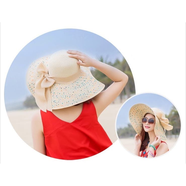 女優帽 麦わら帽子 ストローハット | PlusNao | 詳細画像11 