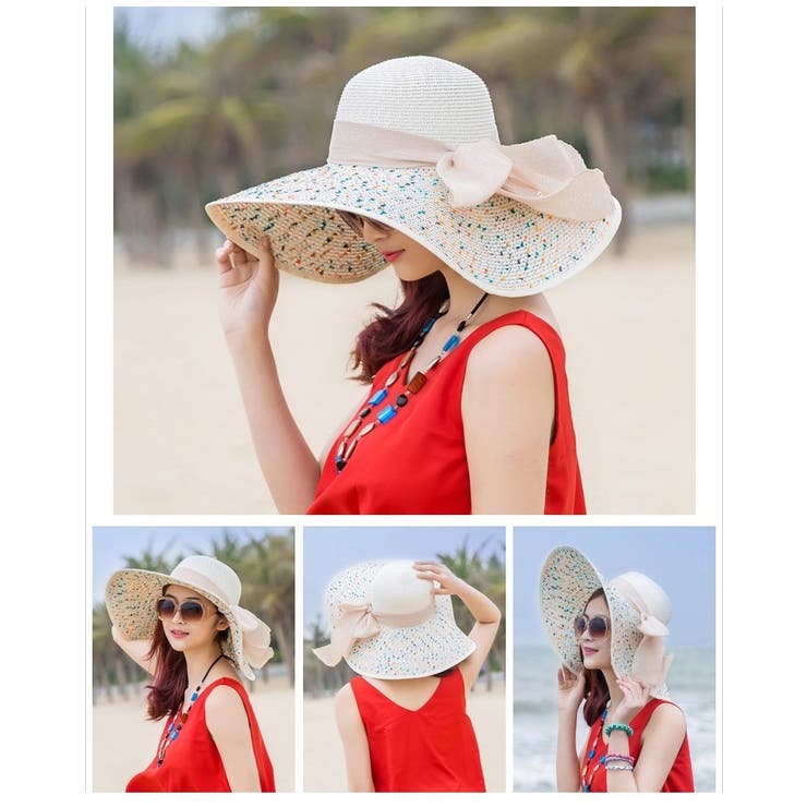 女優帽 麦わら帽子 ストローハット | PlusNao | 詳細画像12 