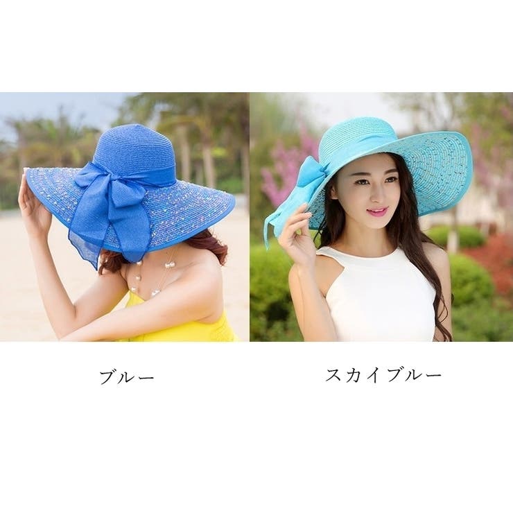 女優帽 麦わら帽子 ストローハット | PlusNao | 詳細画像18 