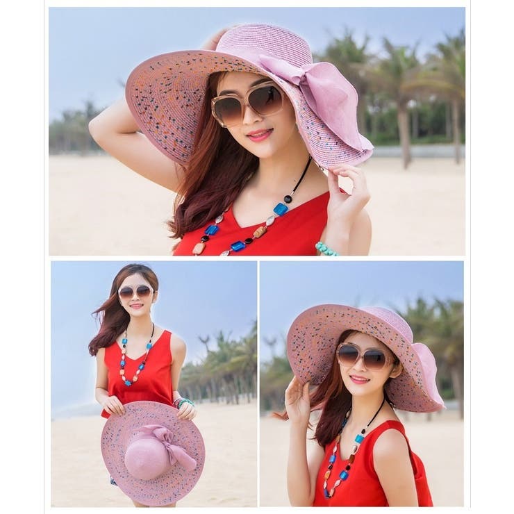 女優帽 麦わら帽子 ストローハット | PlusNao | 詳細画像2 