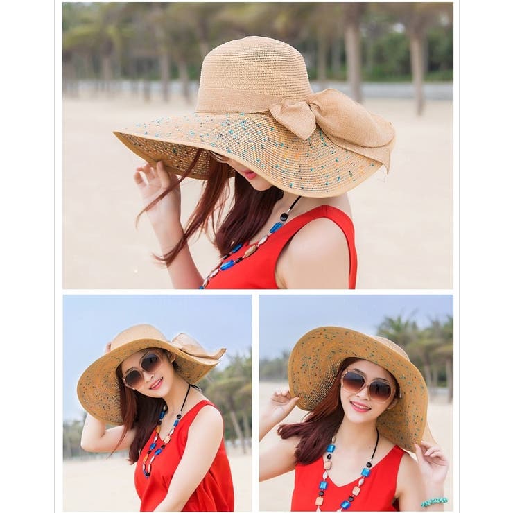 女優帽 麦わら帽子 ストローハット | PlusNao | 詳細画像3 