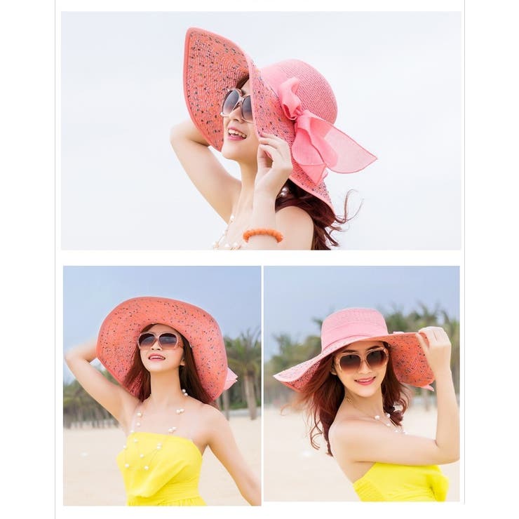 女優帽 麦わら帽子 ストローハット | PlusNao | 詳細画像4 