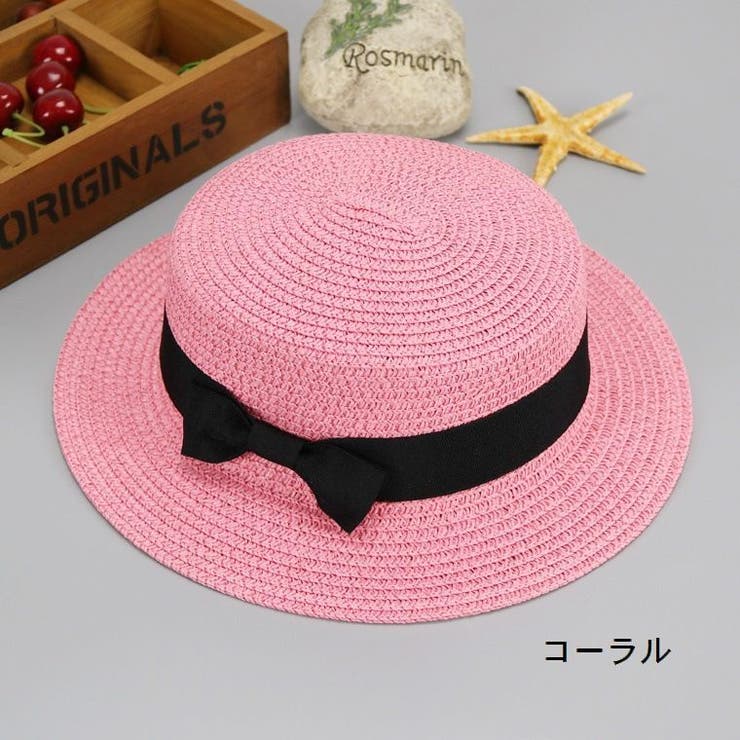 麦わら帽子 レディース 帽子 春夏 マリン メッシュStrawカンカン