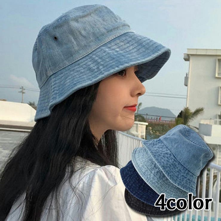 バケットハット 帽子 デニム | PlusNao | 詳細画像1 