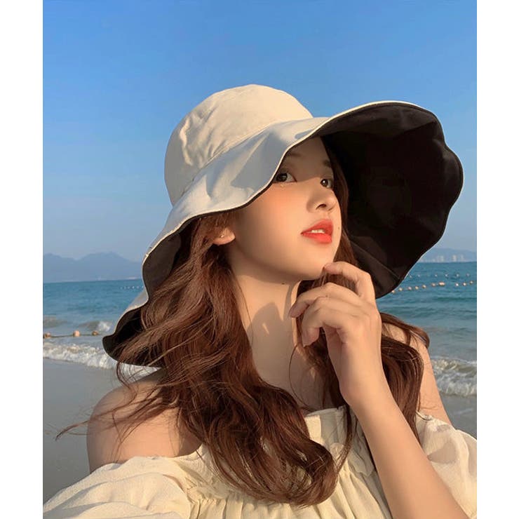 女優帽 リバーシブル 鍔広帽 | PlusNao | 詳細画像3 