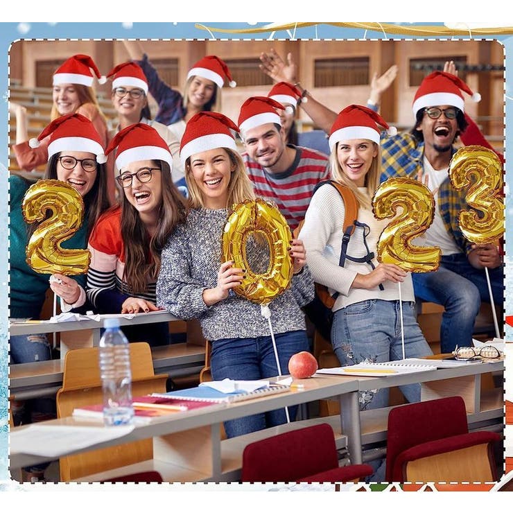 サンタ帽 サンタクロース帽子 2個セット | PlusNao | 詳細画像3 