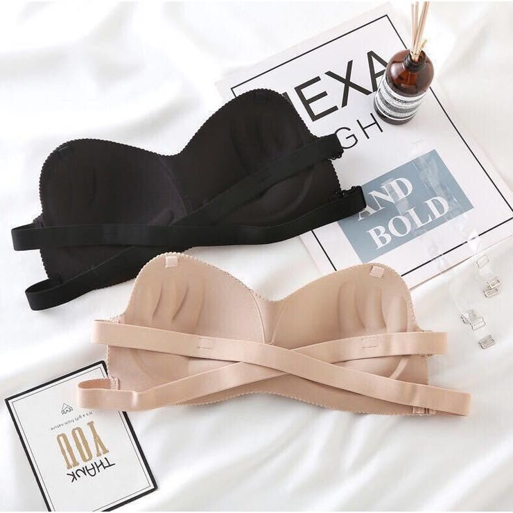 ストラップレスブラ チューブトップブラ ノンワイヤーブラジャー | PlusNao | 詳細画像12 