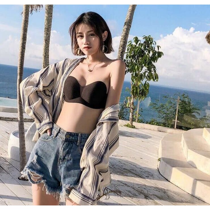 ストラップレスブラ チューブトップブラ ノンワイヤーブラジャー | PlusNao | 詳細画像4 