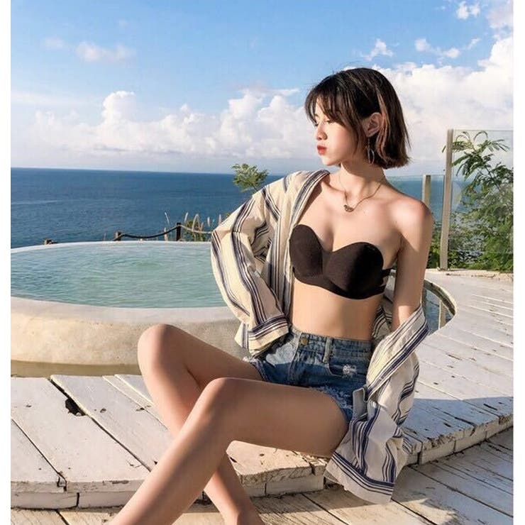 ストラップレスブラ チューブトップブラ ノンワイヤーブラジャー | PlusNao | 詳細画像6 