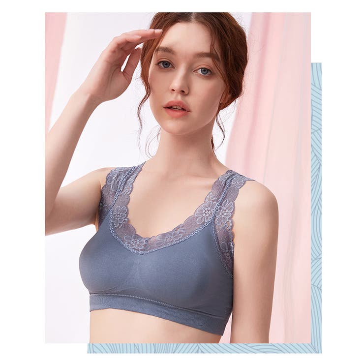 ノンワイヤーブラ ハーフトップブラ ブラジャー | PlusNao | 詳細画像4 