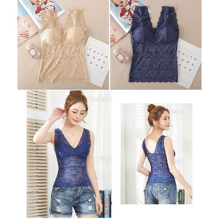 ブラトップ カップ付きインナー ノースリーブ | PlusNao | 詳細画像12 