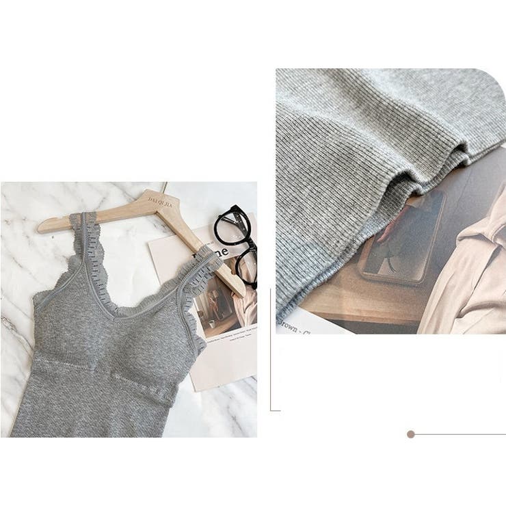 ブラトップ パッド付き キャミソール | PlusNao | 詳細画像13 