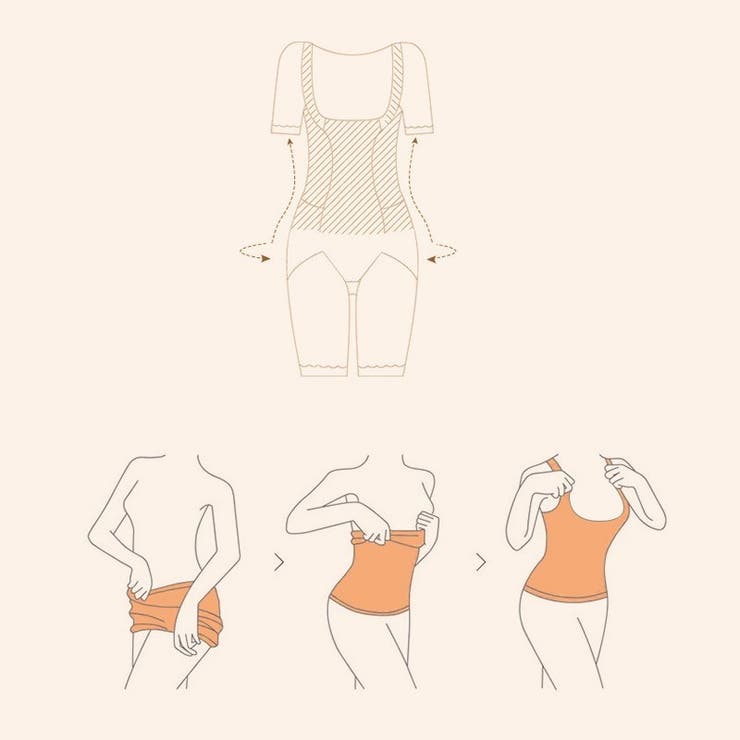 ボディシェイパー 補正下着 ウエストくびれメイク | PlusNao | 詳細画像12 