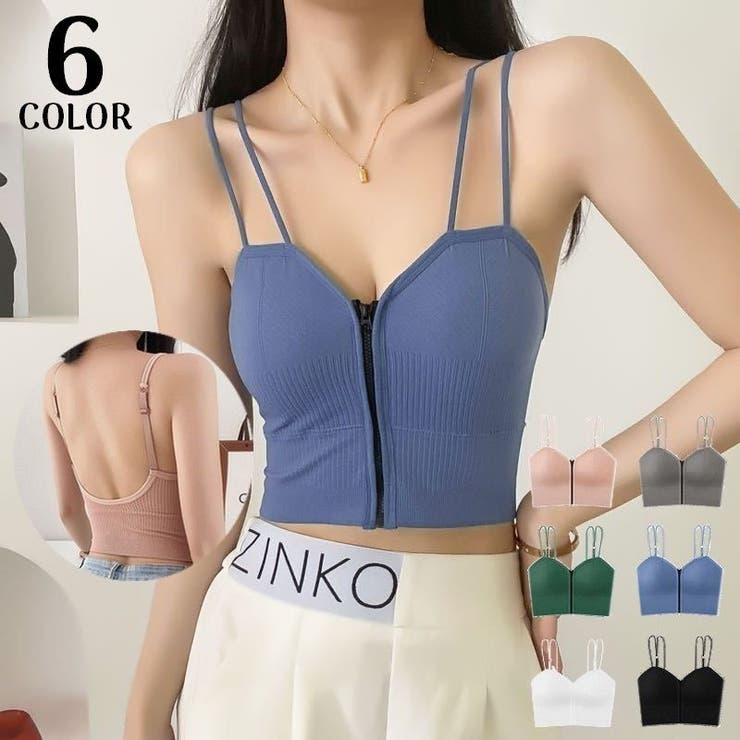 ブラトップ ハーフキャミ レディース | PlusNao | 詳細画像1 