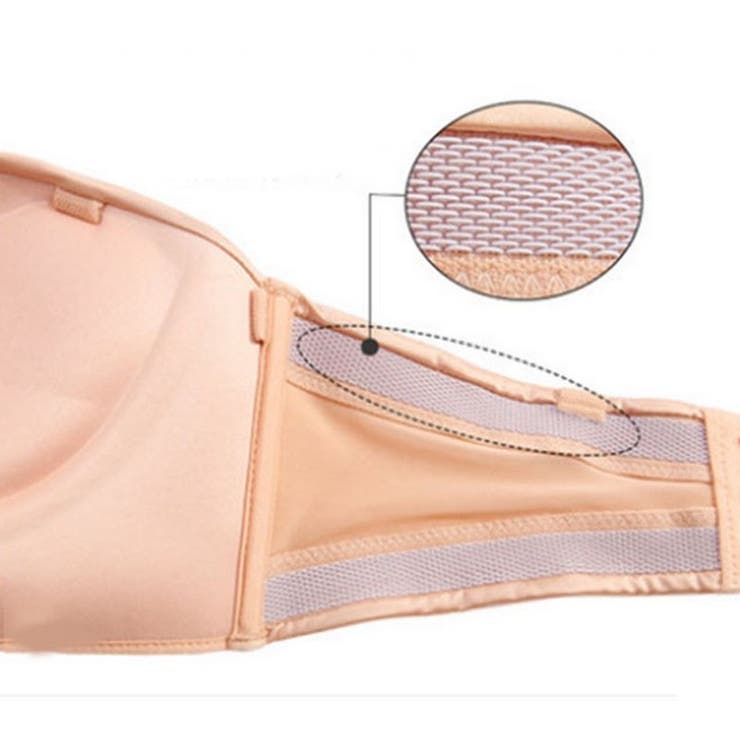 ストラップレスブラ ノンワイヤーブラジャー ハーフカップ | PlusNao | 詳細画像13 