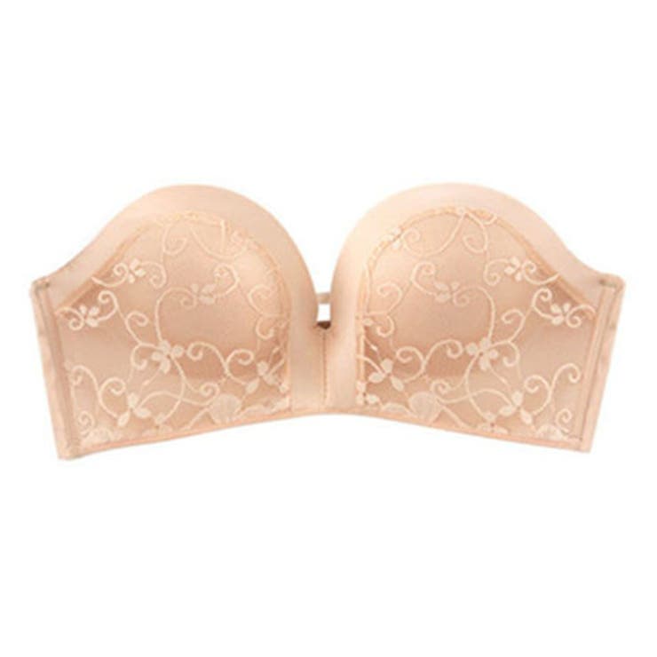 ストラップレスブラ ノンワイヤーブラジャー ハーフカップ | PlusNao | 詳細画像9 