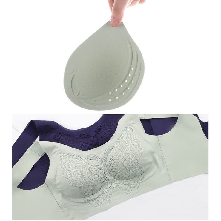 ノンワイヤーブラ ハーフトップブラ ブラジャー | PlusNao | 詳細画像12 