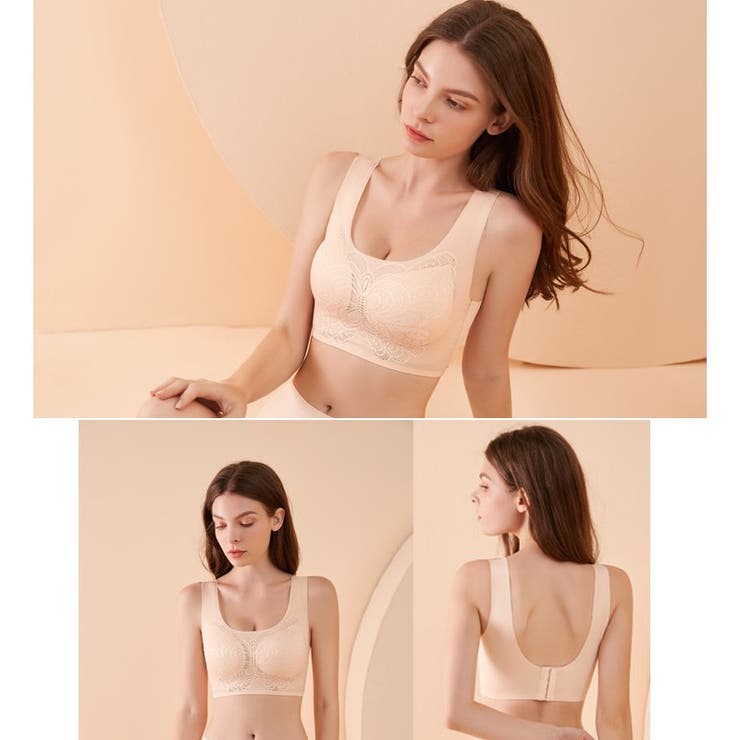 ノンワイヤーブラ ハーフトップブラ ブラジャー | PlusNao | 詳細画像7 