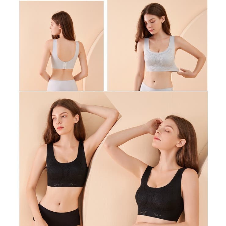 ノンワイヤーブラ ハーフトップブラ ブラジャー | PlusNao | 詳細画像8 