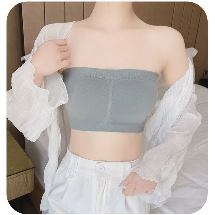 ストラップレスブラ チューブトップブラ ブラジャー | PlusNao | 詳細画像3 