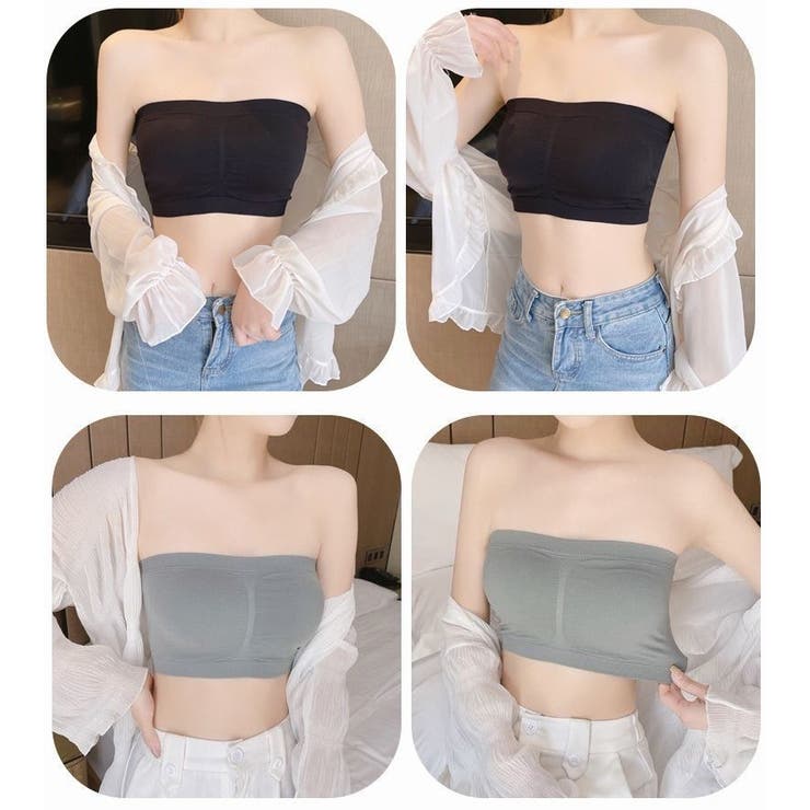 ストラップレスブラ チューブトップブラ ブラジャー | PlusNao | 詳細画像6 