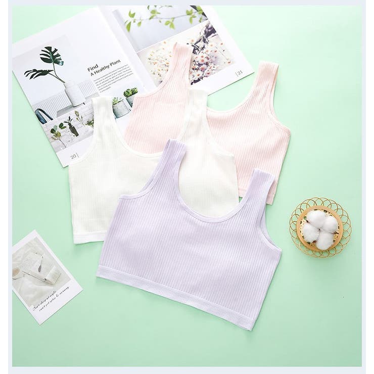 ジュニアブラ ハーフトップ スポーツブラ | PlusNao | 詳細画像6 