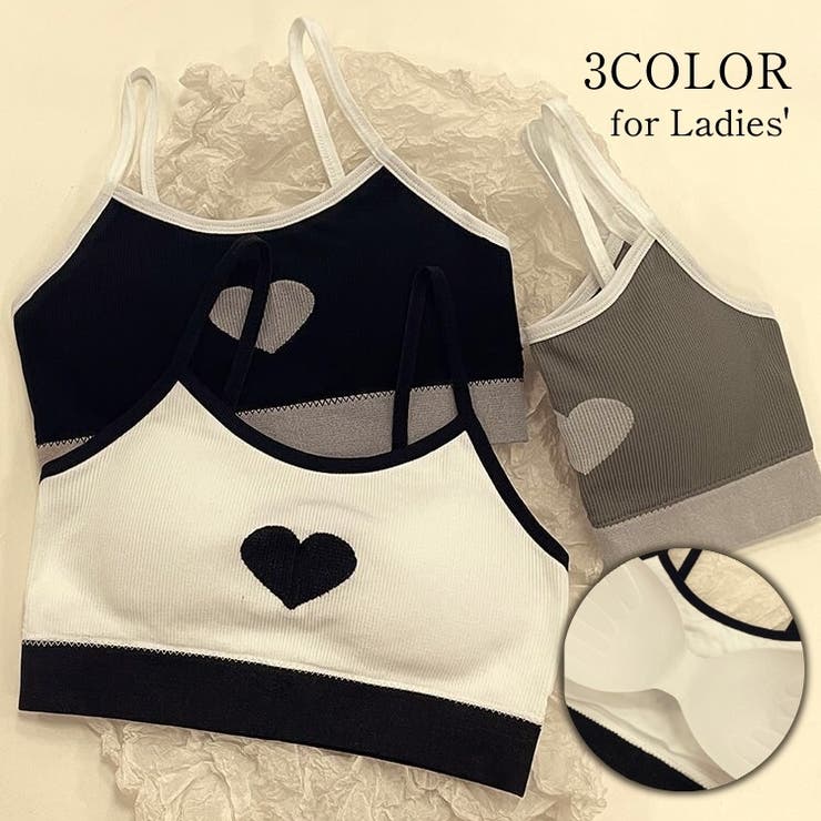 ハーフトップブラ スポーツブラ ブラジャー | PlusNao | 詳細画像1 