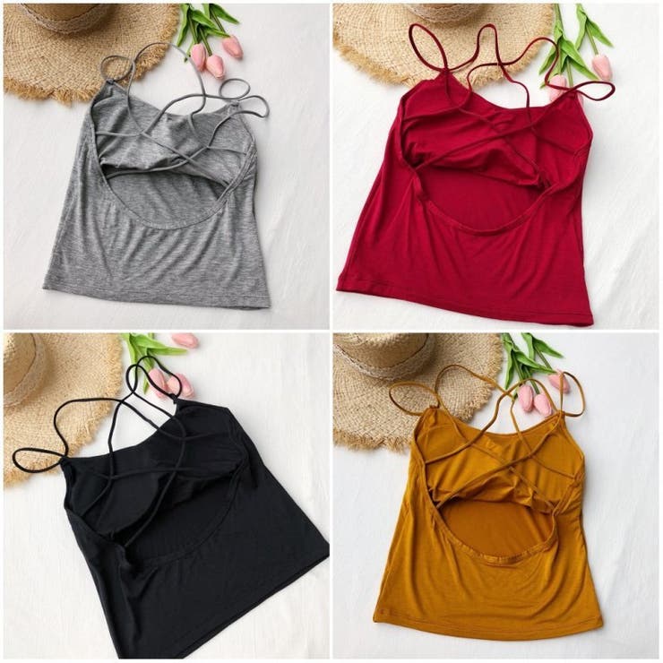 ブラトップ カップ付きインナー キャミソール | PlusNao | 詳細画像14 