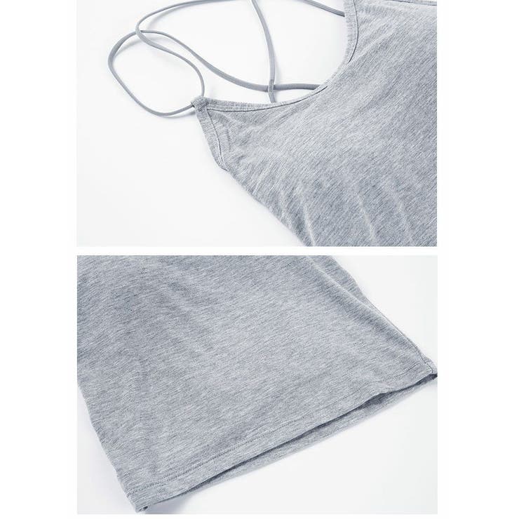 ブラトップ カップ付きインナー キャミソール | PlusNao | 詳細画像18 