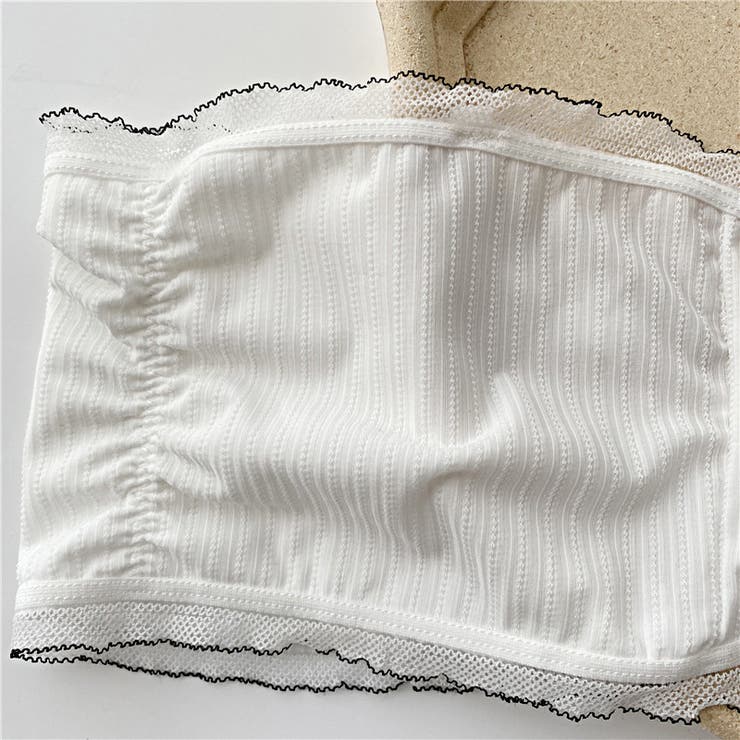 チューブトップブラ ストラップレスブラ 後ろホック | PlusNao | 詳細画像17 