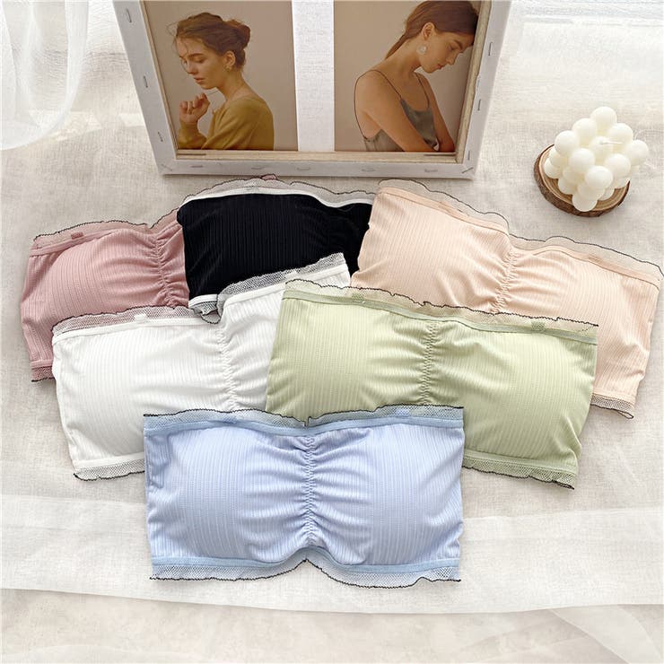 チューブトップブラ ストラップレスブラ 後ろホック | PlusNao | 詳細画像2 