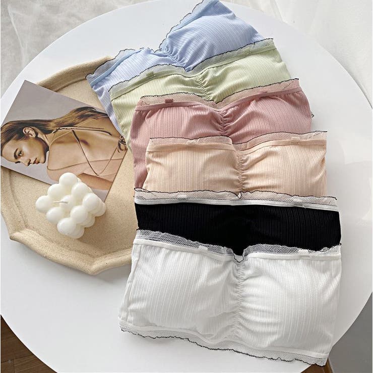 チューブトップブラ ストラップレスブラ 後ろホック | PlusNao | 詳細画像5 