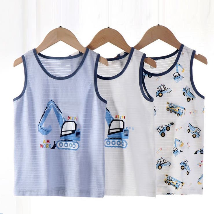 タンクトップ 3枚セット 男の子用 | PlusNao | 詳細画像5 