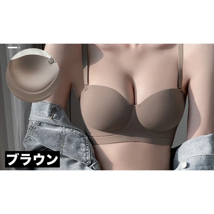 1 2カップブラ ストラップレスブラ | PlusNao | 詳細画像14 