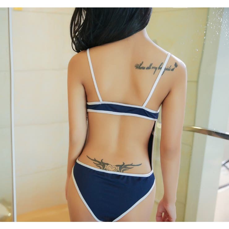 セクシーランジェリー スクール水着風レオタード レディース | PlusNao | 詳細画像8 