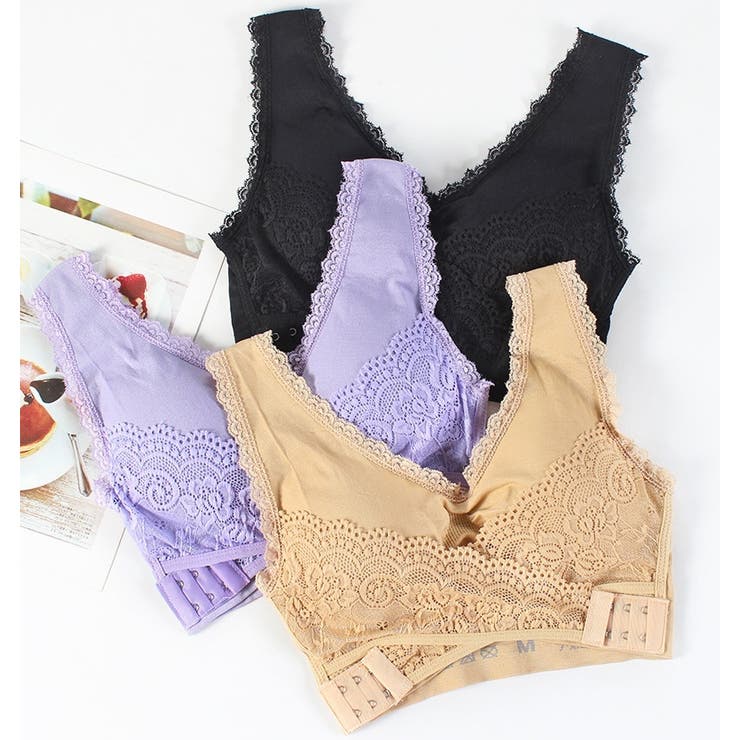 ノンワイヤーブラ ハーフトップブラ ブラジャー | PlusNao | 詳細画像7 